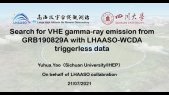 Search for very high energy gamma-ray emission from GRB 190829A with LHAASO-WCDA triggerless data