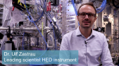 Further insights into the experiment station HED by leading scientist Dr. Ulf Zastrau